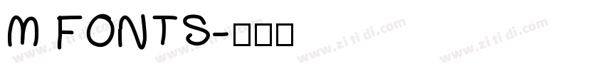 M FONTS字体转换